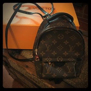 Leather LV backpack